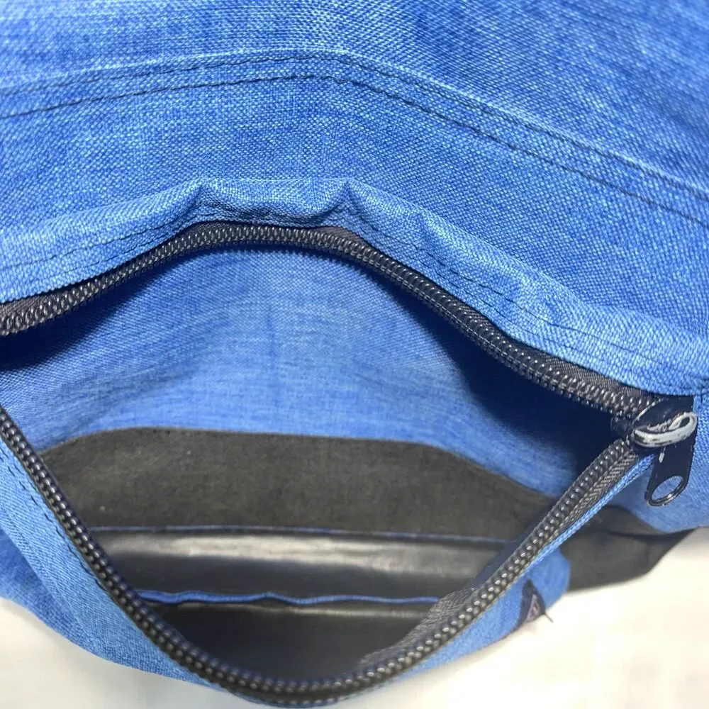 JanSport School Backpack Blue Travel Laptop Front Zip Pocket 16x13x6in